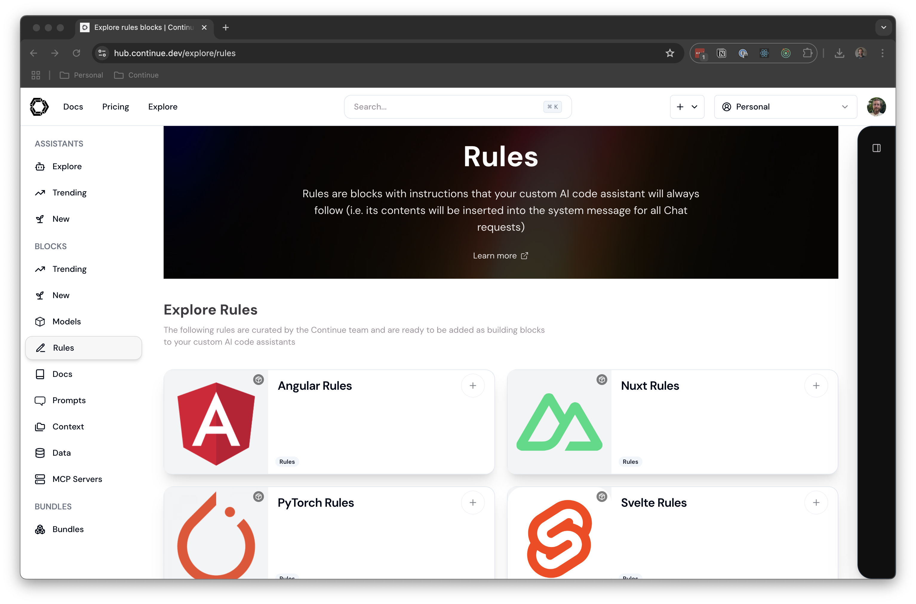 Rules Blocks Overview